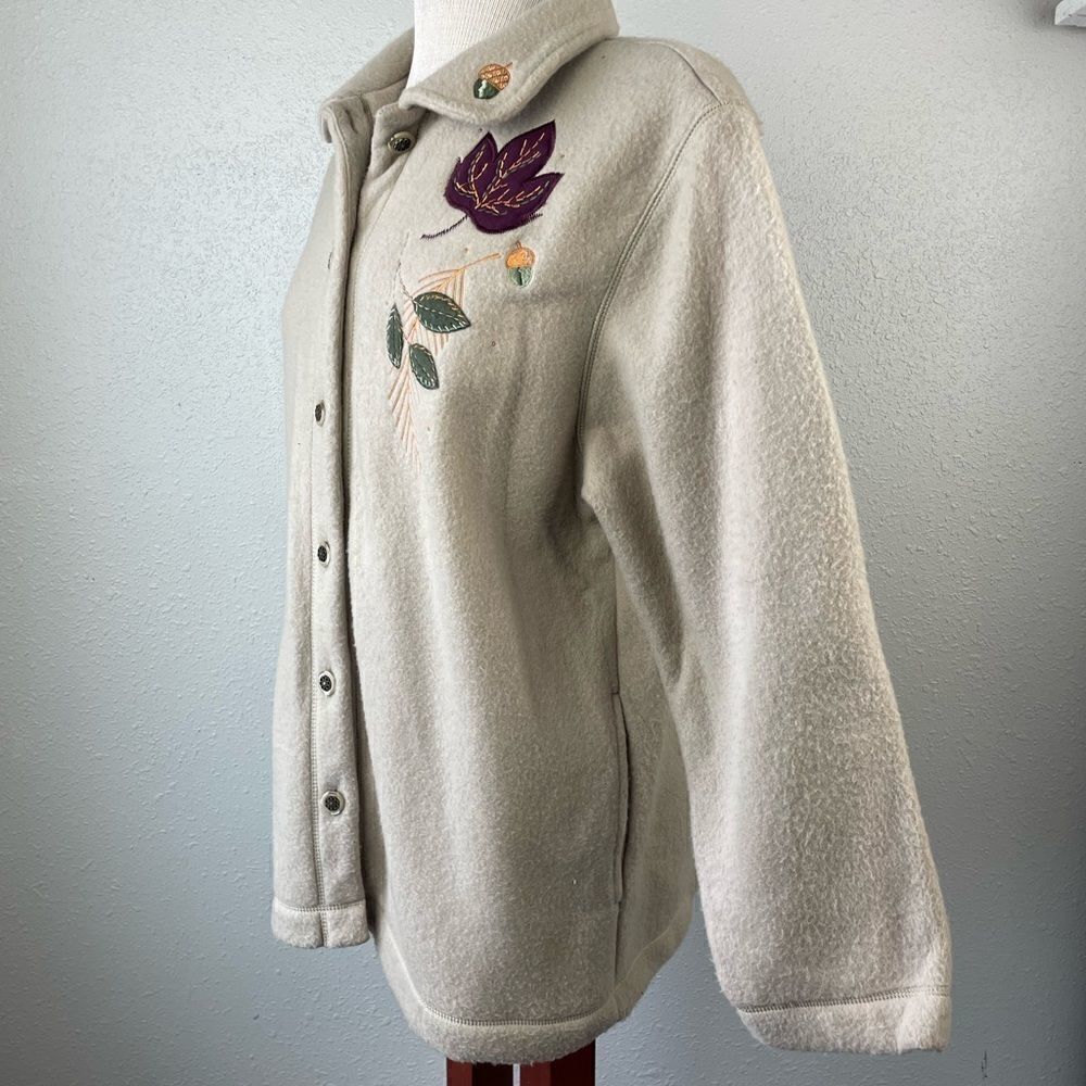 Alfred Dunner Fleece Jacket Size PM EUC - Picture 4 of 7